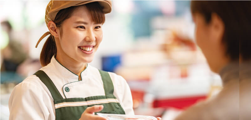 自らの手で、お客様に届ける。