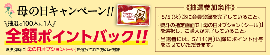 母の日キャンペーン